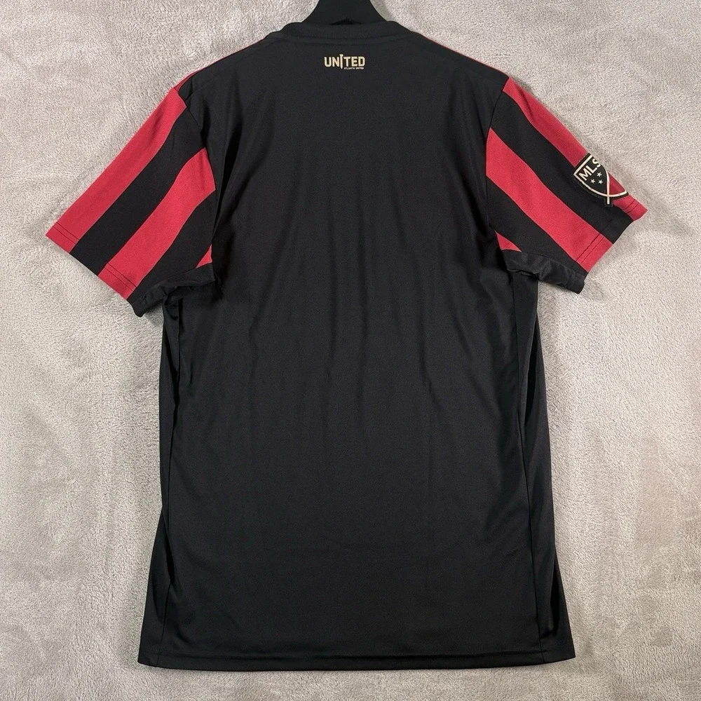 Adidas Atlanta United FC MLS Soccer Jersey Mens Medium Black Red Home Kit
